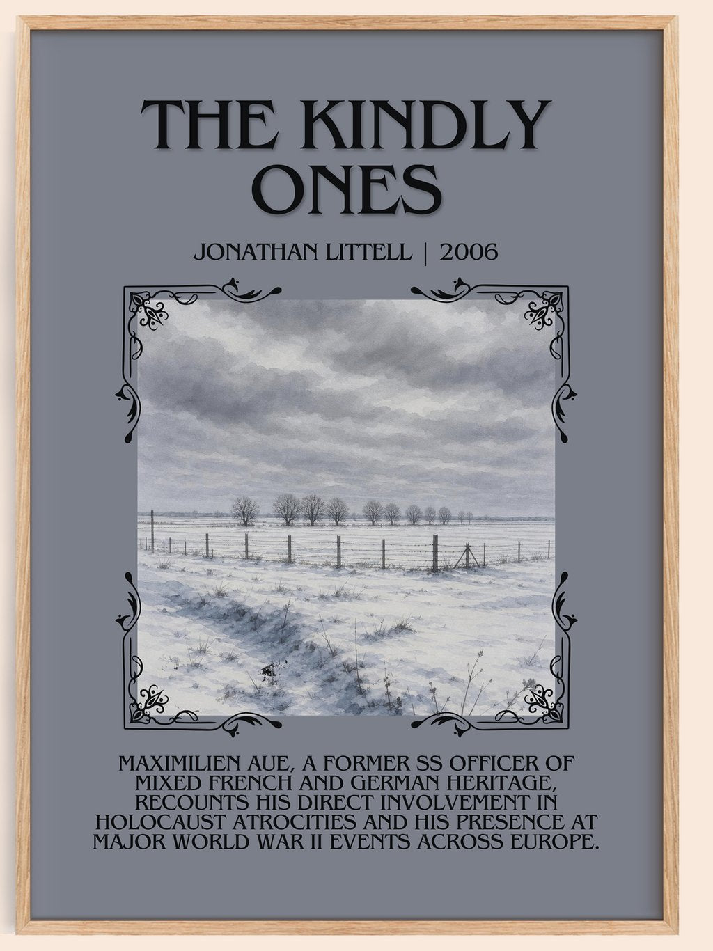 The Kindly Ones Minimalist Book Poster by Jonathan Littell – book poster