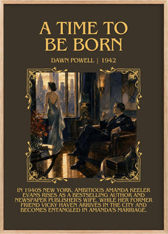 A Time To Be Born Minimalist Book Poster by Dawn Powell