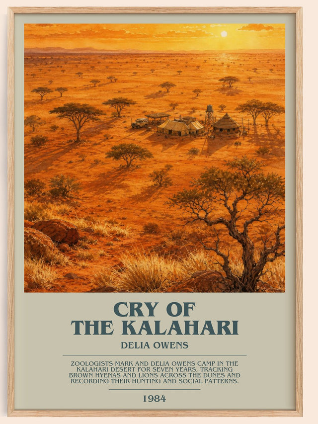Cry Of The Kalahari Bookish Wall Art by Delia Owens