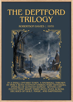 The Deptford Trilogy Minimalist Book Poster by Robertson Davies