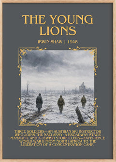 The Young Lions Minimalist Book Poster by Irwin Shaw