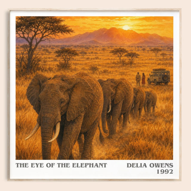 The Eye Of The Elephant Literary Art Print by Delia Owens