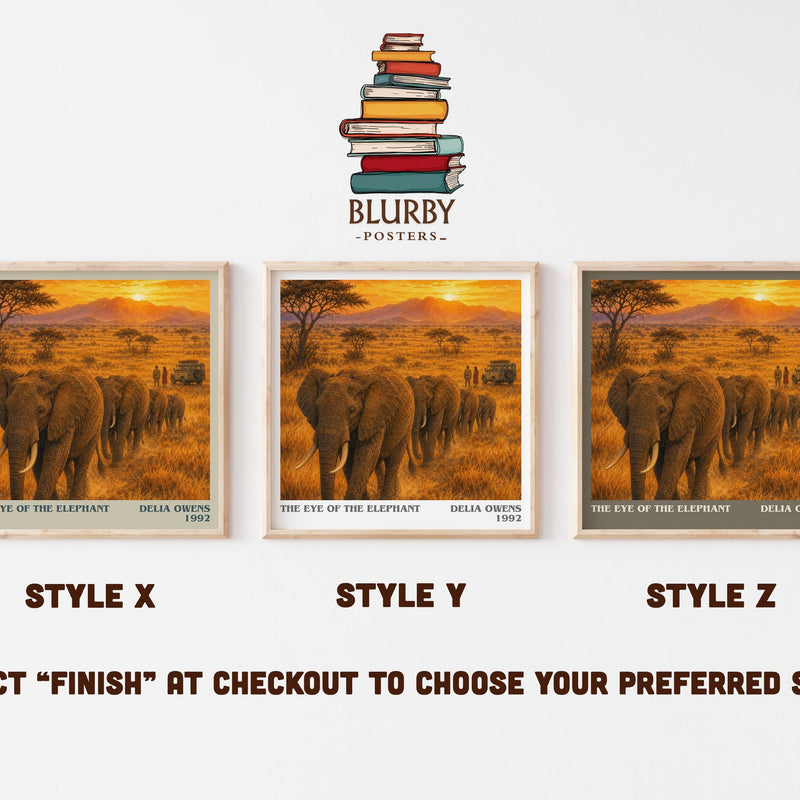 The Eye Of The Elephant literary print in frame leaning in hallway – non fiction wall art