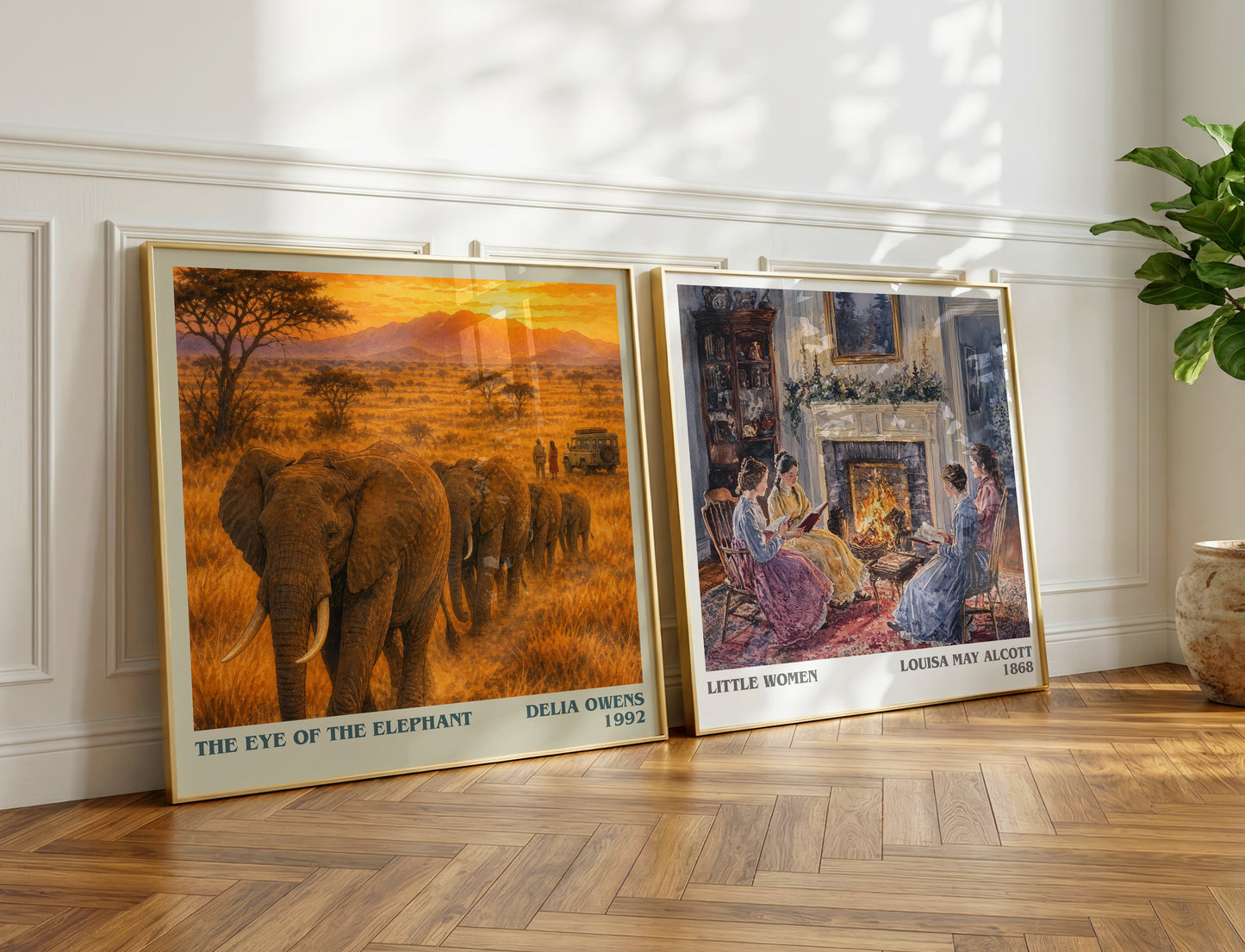 The Eye Of The Elephant literary print on bookshelf – Delia Owens fan gift