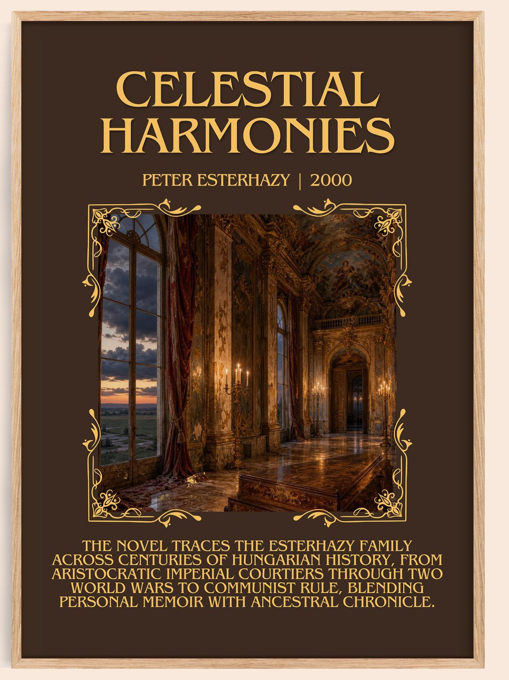 Celestial Harmonies Minimalist Book Poster by Peter Esterhazy – book poster