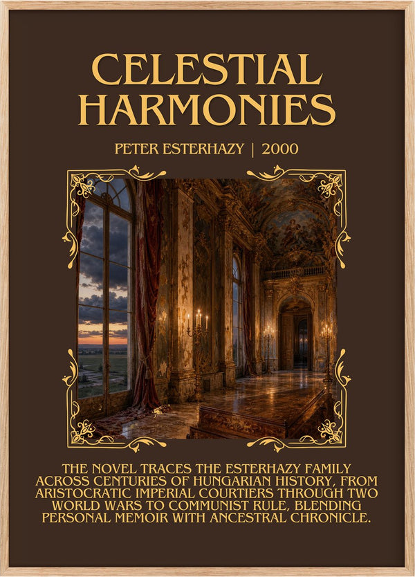 Celestial Harmonies Minimalist Book Poster by Peter Esterhazy