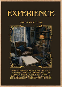 Experience Minimalist Book Poster by Martin Amis