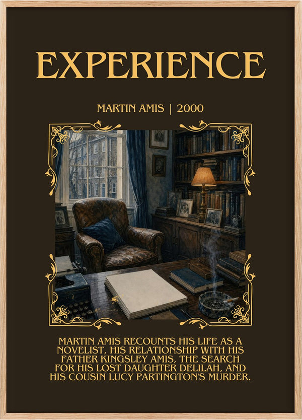Experience Minimalist Book Poster by Martin Amis