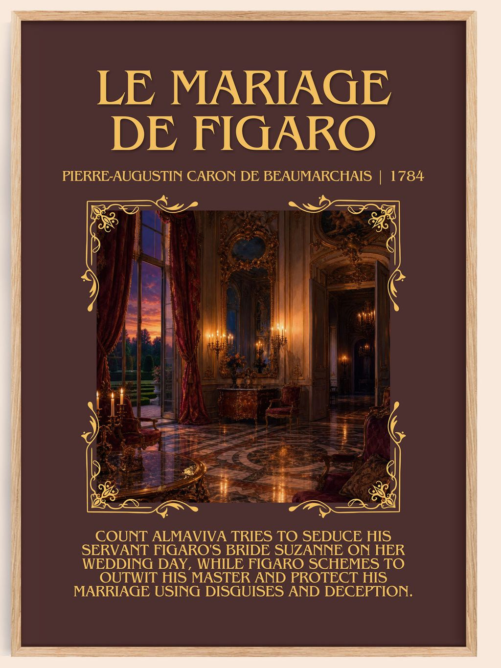 Le Mariage De Figaro Minimalist Book Poster by P. Beaumarchais – book poster