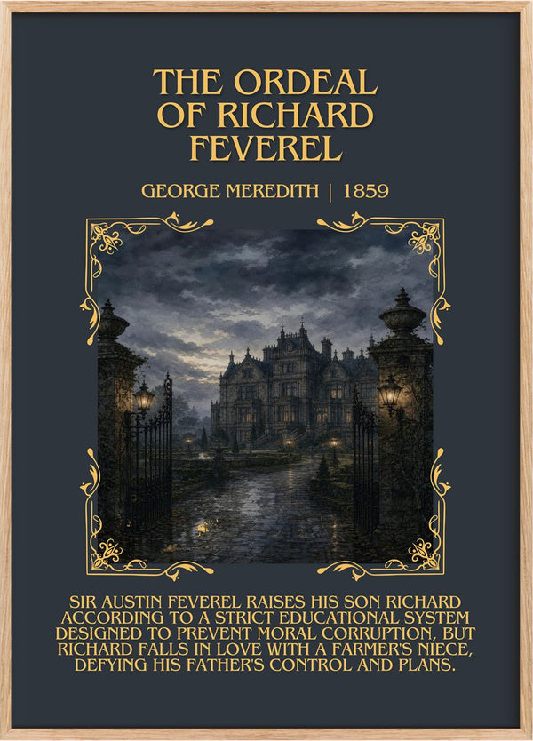 Ordeal Of Richard Feverel Minimalist Book Poster by George Meredith