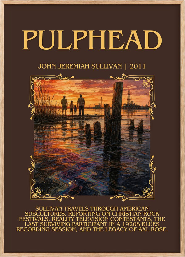 Pulphead Minimalist Book Poster by John Jeremiah Sullivan