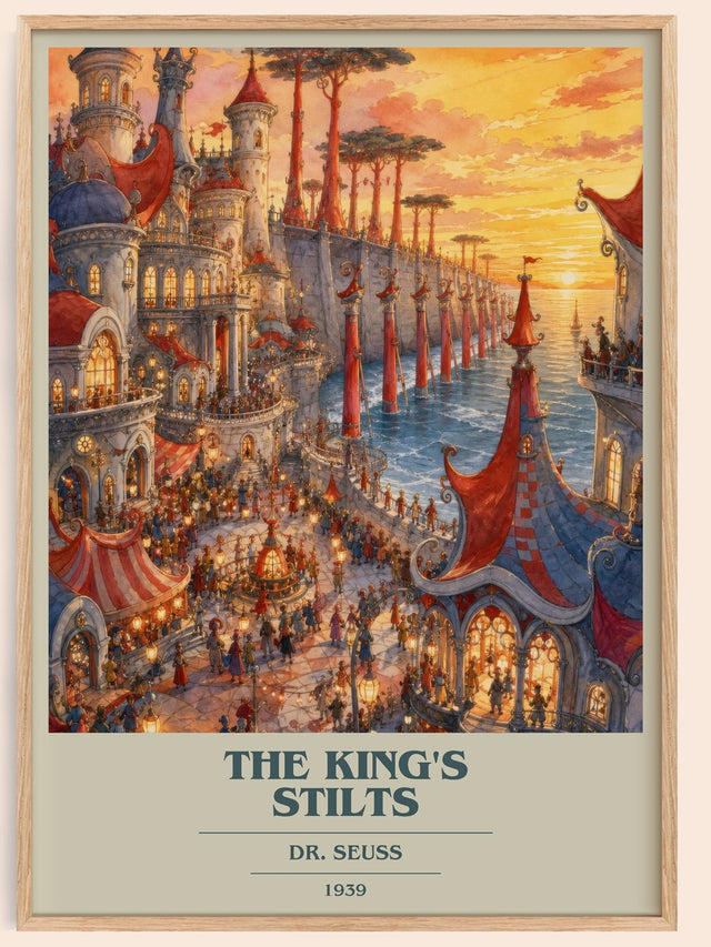 The King'S Stilts Book Cover Poster by Dr. Seuss