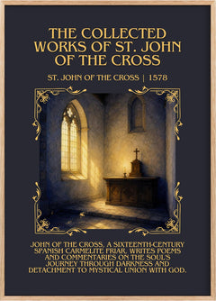 The Collected Works of St. John of the Cross Minimalist Book Poster by St. John of the Cross