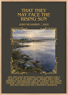 That They May Face the Rising Sun Minimalist Book Poster by John McGahern