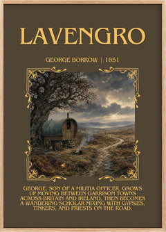 Lavengro Minimalist Book Poster by George Borrow
