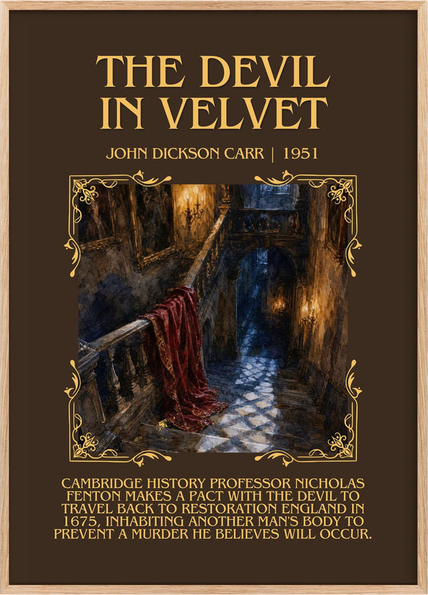 The Devil In Velvet Minimalist Book Poster by John Dickson Carr
