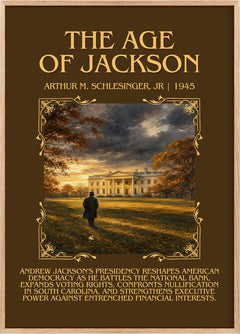 The Age of Jackson Minimalist Book Poster by Arthur M. Schlesinger, Jr