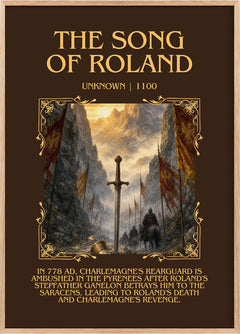 The Song of Roland Minimalist Book Poster by Unknown
