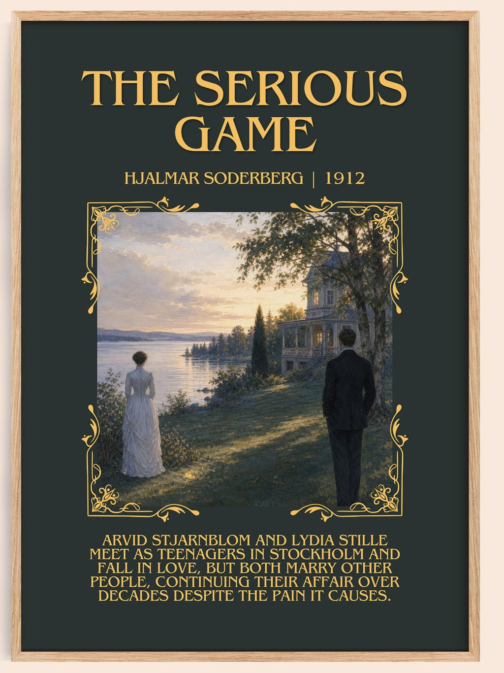 The Serious Game Minimalist Book Poster by Hjalmar Soderberg – book poster