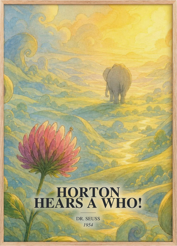Horton Hears A Who! Book Watercolour Illustration by Dr. Seuss