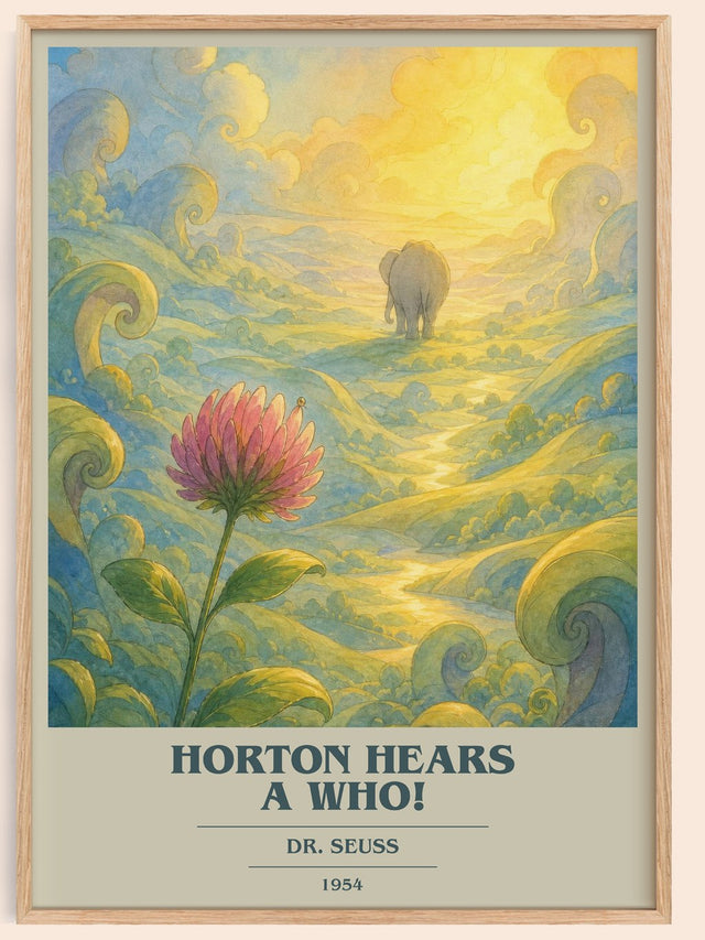 Horton Hears A Who! Book Cover Poster by Dr. Seuss