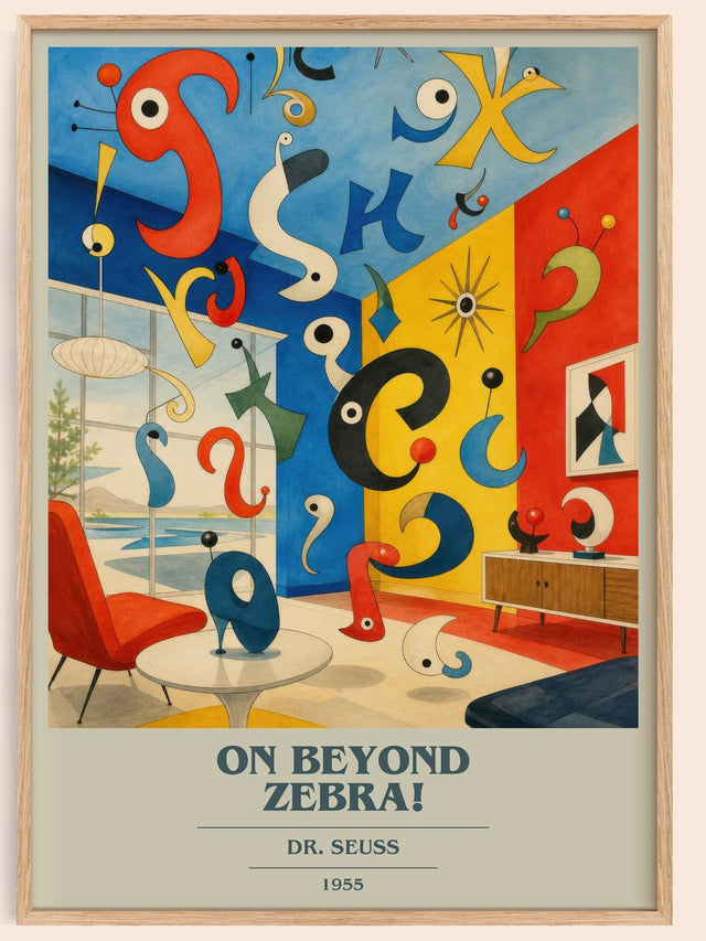 On Beyond Zebra! Book Cover Poster by Dr. Seuss