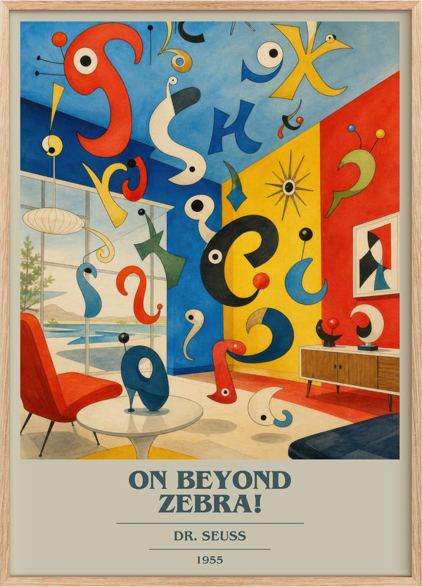 On Beyond Zebra! Book Cover Poster by Dr. Seuss