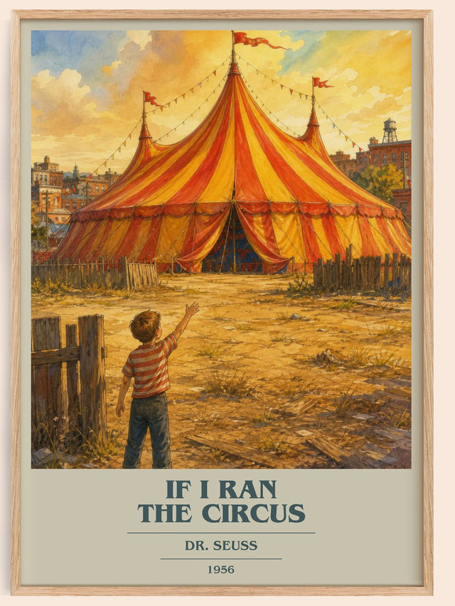 If I Ran The Circus Book Cover Poster by Dr. Seuss