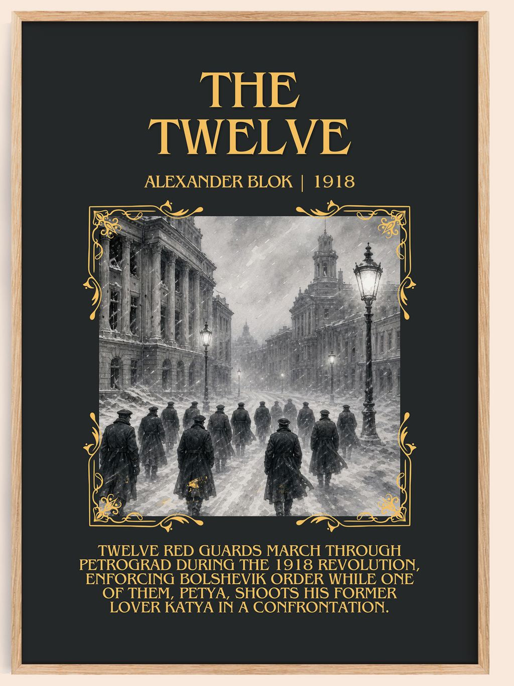 The Twelve Minimalist Book Poster by Alexander Blok – book poster