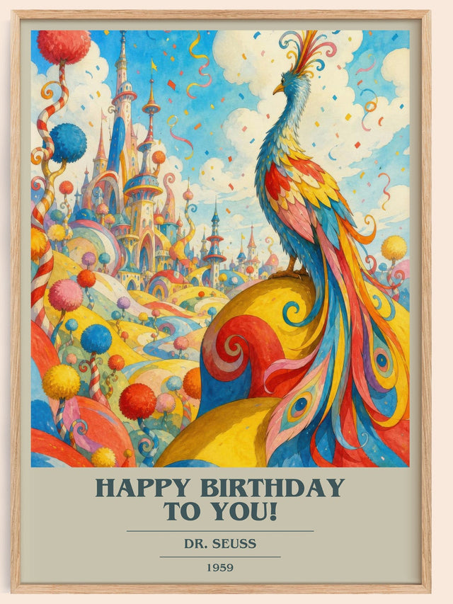 Happy Birthday To You! Book Cover Poster by Dr. Seuss