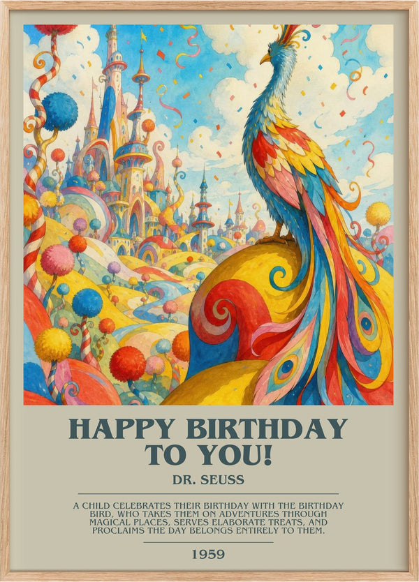 Happy Birthday To You! Bookish Wall Art by Dr. Seuss