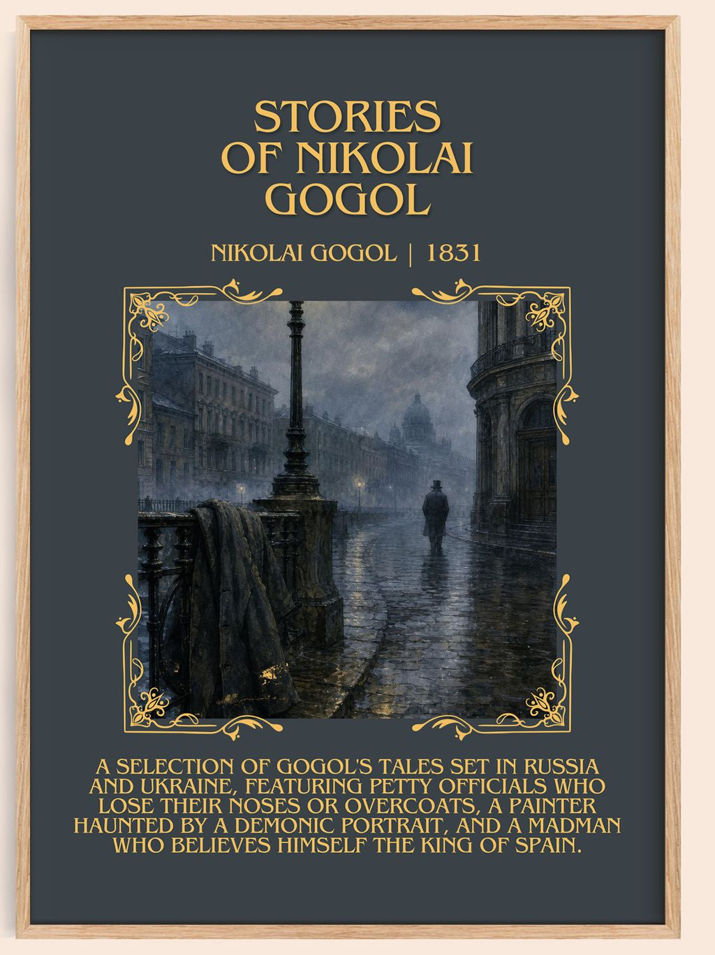 Stories of Nikolai Gogol Minimalist Book Poster by Nikolai Gogol – book poster