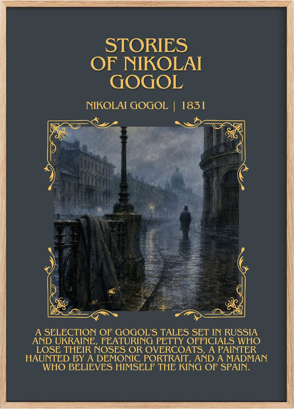 Stories of Nikolai Gogol Minimalist Book Poster by Nikolai Gogol