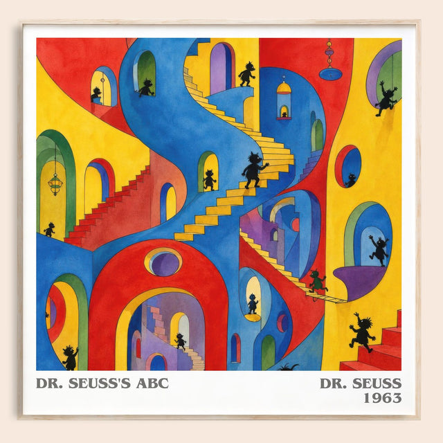 Dr. Seuss'S Abc Literary Art Print by Dr. Seuss
