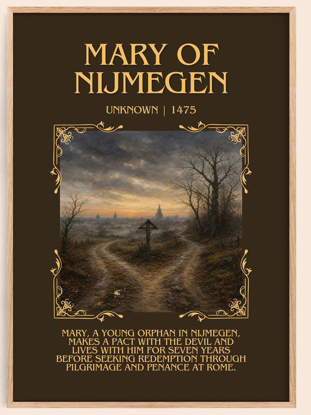 Mary Of Nijmegen Minimalist Book Poster by Unknown – book poster