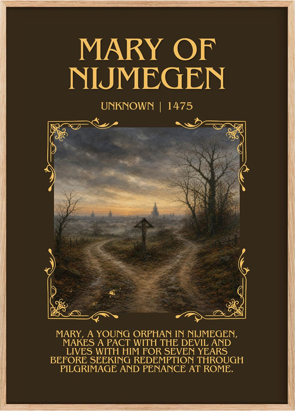 Mary Of Nijmegen Minimalist Book Poster by Unknown