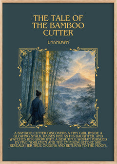 The Tale of the Bamboo Cutter Minimalist Book Poster by Unknown