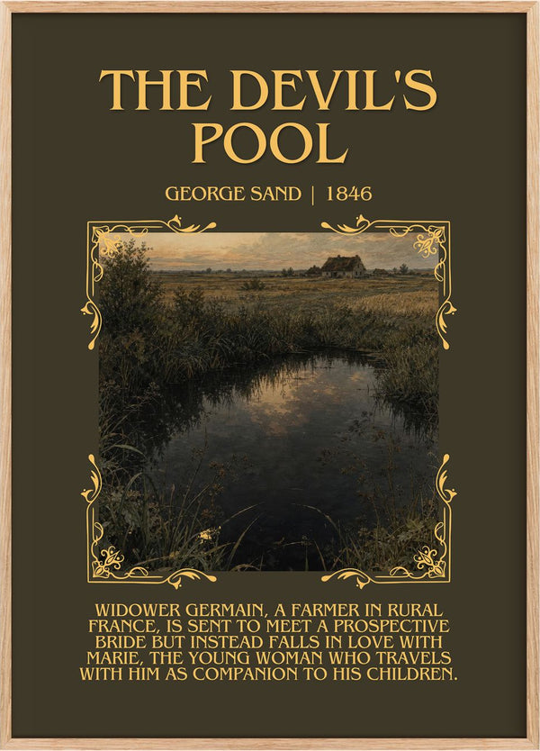 The Devil's Pool Minimalist Book Poster by George Sand