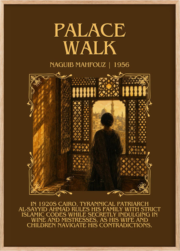 Palace Walk Minimalist Book Poster by Naguib Mahfouz