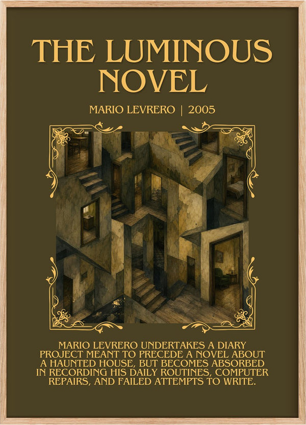The Luminous Novel Minimalist Book Poster by Mario Levrero