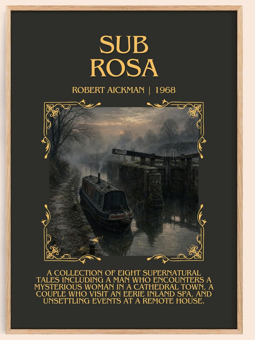 Sub Rosa Minimalist Book Poster by Robert Aickman – book poster