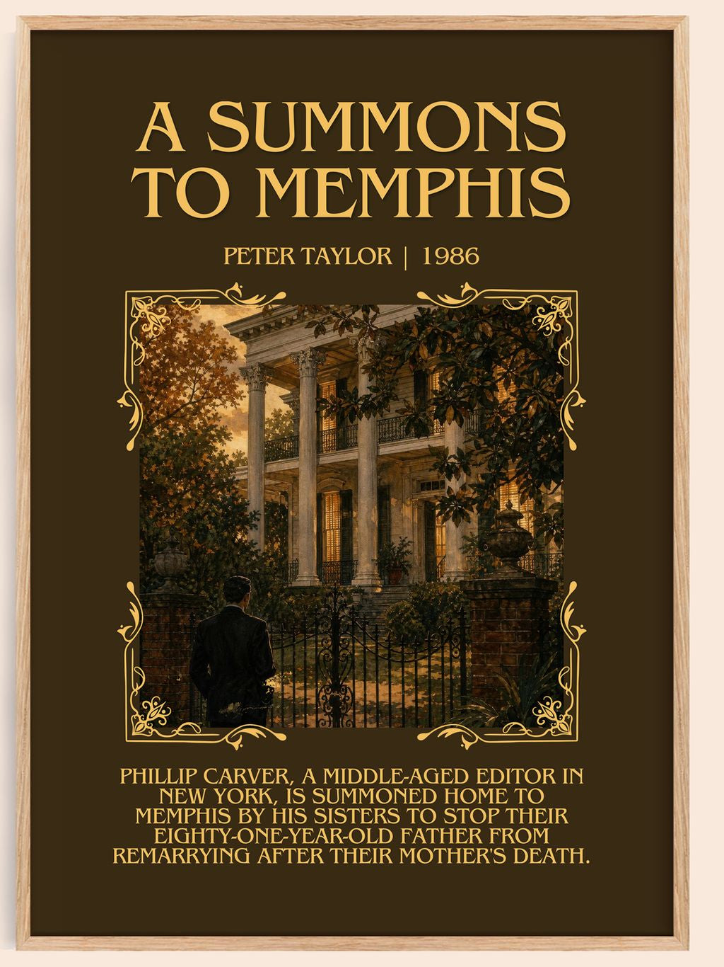 A Summons to Memphis Minimalist Book Poster by Peter Taylor – book poster