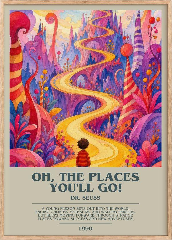 Oh, The Places You'Ll Go! Bookish Wall Art by Dr. Seuss