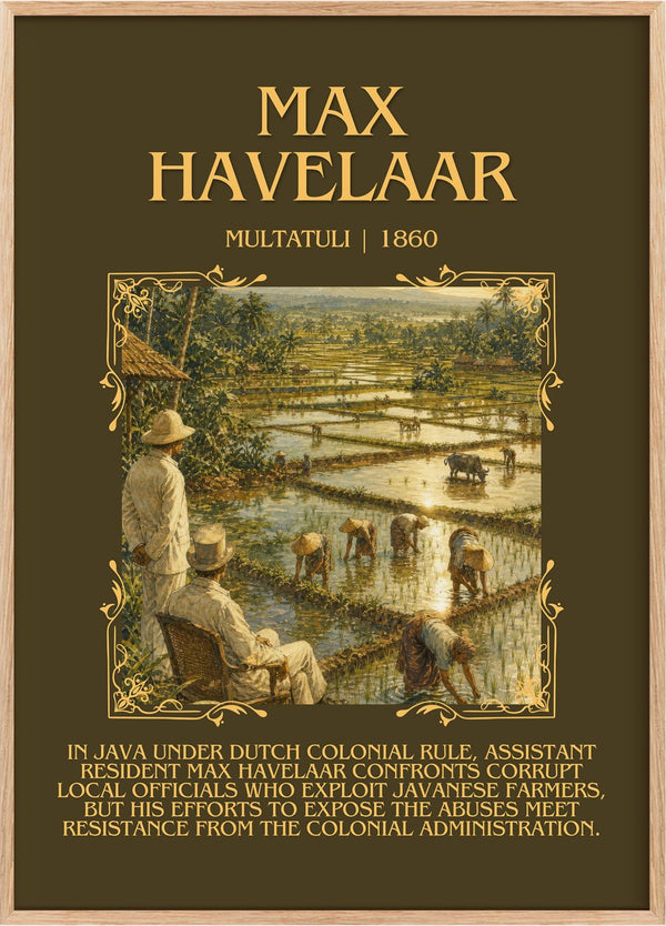 Max Havelaar Minimalist Book Poster by Multatuli