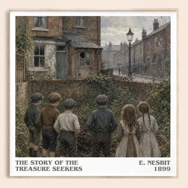 The Story Of The Treasure Seekers Literary Art Print by E. Nesbit