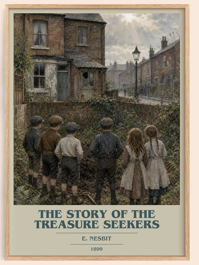 The Story Of The Treasure Seekers Book Cover Poster by E. Nesbit