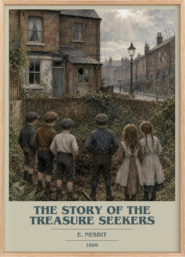 The Story Of The Treasure Seekers Book Cover Poster by E. Nesbit