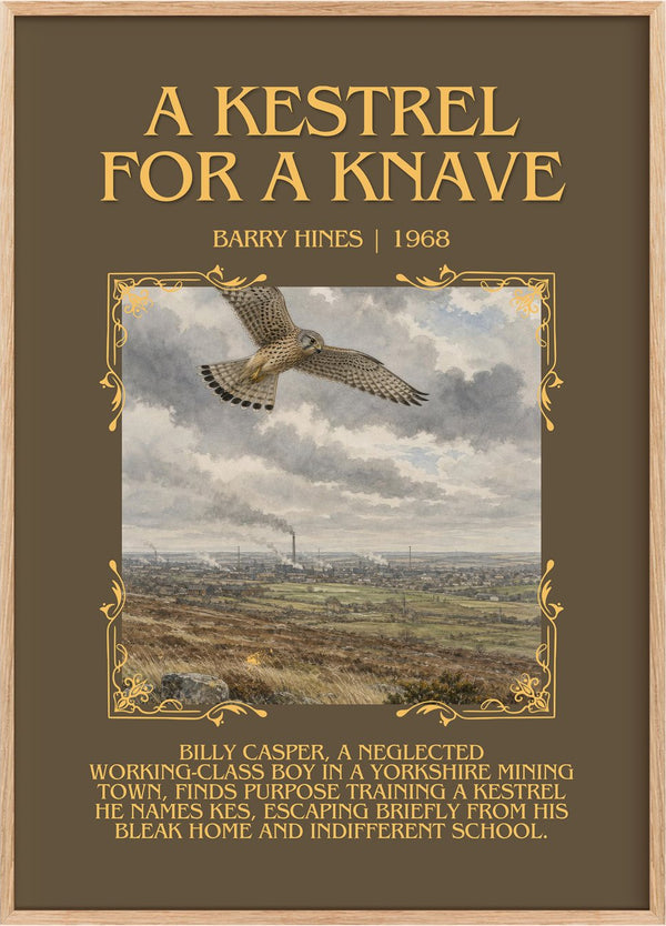 A Kestrel for a Knave Minimalist Book Poster by Barry Hines