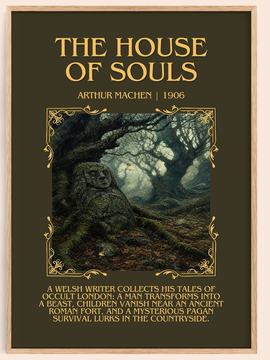 The House Of Souls Minimalist Book Poster by Arthur Machen – book poster