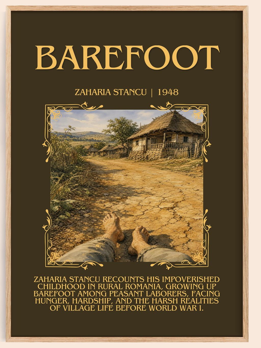 Barefoot Minimalist Book Poster by Zaharia Stancu – book poster